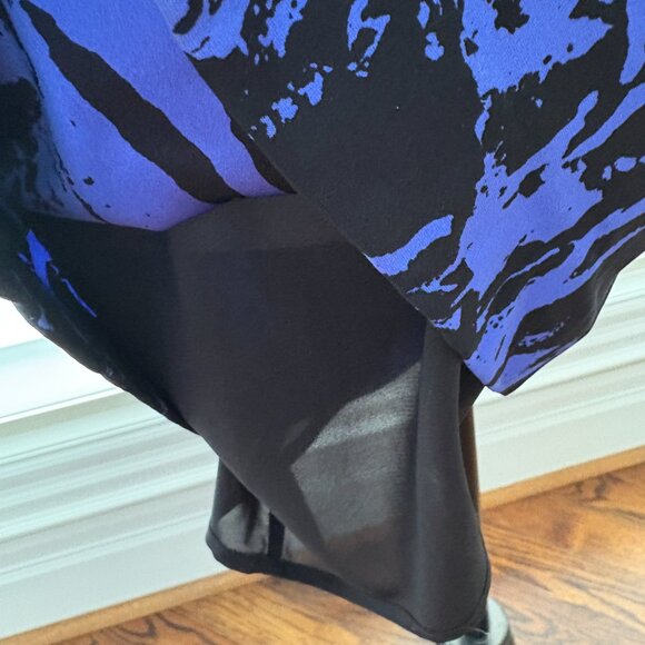 Nicole Miller Blue/Black Dress - Size S - Picture 6 of 16